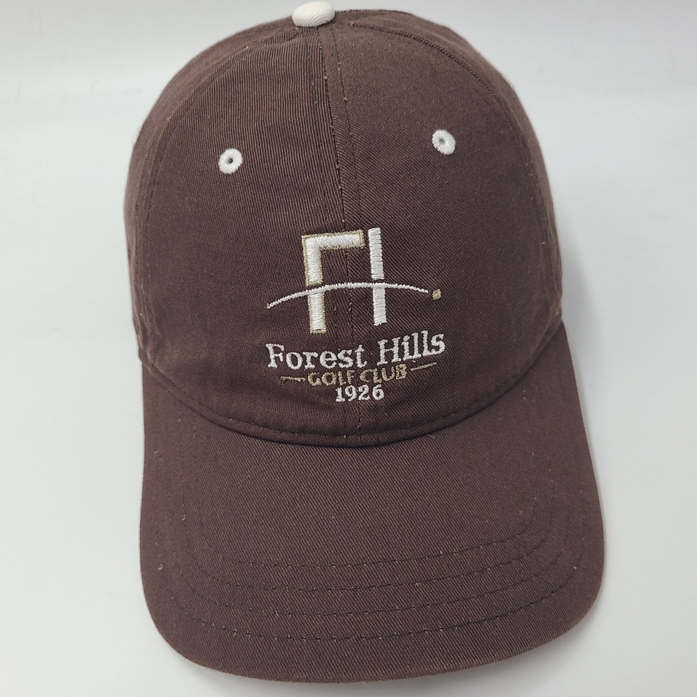 Forest Hills Golf Club Hat Strapback Pukka Brown White Augusta Georgia Course